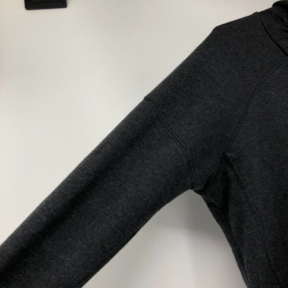 Puma charcoal grey pullover hoodie with through pocket hot pink accents S - Picture 9 of 13